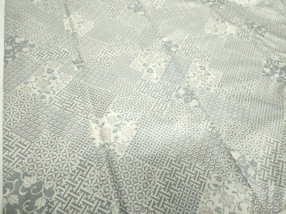 平和屋着物●本場染大島紬　吉祥花文　正絹　逸品　DABH9299ps