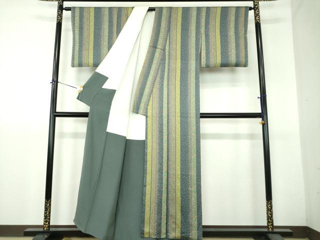 平和屋着物●上質な小紋　花間道　正絹　逸品　DABH9301ps