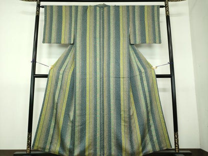 平和屋着物●上質な小紋　花間道　正絹　逸品　DABH9301ps