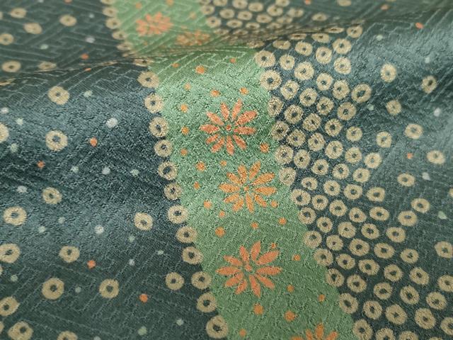 平和屋着物●上質な小紋　花間道　正絹　逸品　DABH9301ps