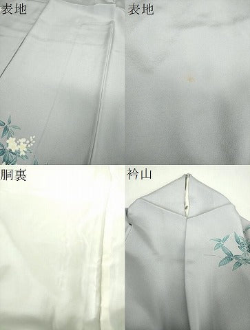 平和屋着物●訪問着　作家物　卯の花　正絹　逸品　DABH9303ps