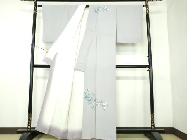 平和屋着物●訪問着　作家物　卯の花　正絹　逸品　DABH9303ps