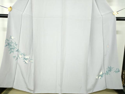 平和屋着物●訪問着　作家物　卯の花　正絹　逸品　DABH9303ps