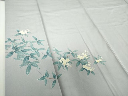 平和屋着物●訪問着　作家物　卯の花　正絹　逸品　DABH9303ps