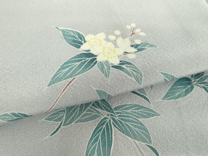 平和屋着物●訪問着　作家物　卯の花　正絹　逸品　DABH9303ps