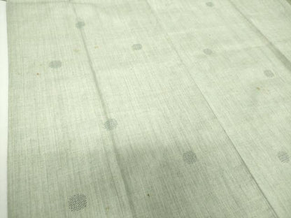 平和屋着物●本場結城紬　重要無形文化財　80亀甲　飛び亀甲柄　丸文　証紙付き　正絹　逸品　DABH9304ps