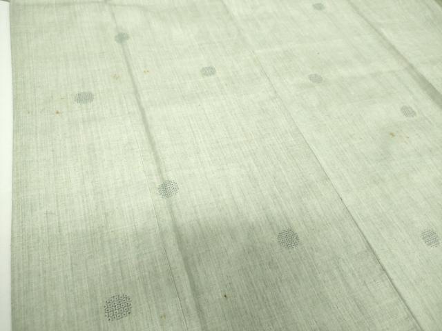 平和屋着物●本場結城紬　重要無形文化財　80亀甲　飛び亀甲柄　丸文　証紙付き　正絹　逸品　DABH9304ps