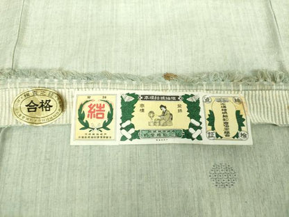 平和屋着物●本場結城紬　重要無形文化財　80亀甲　飛び亀甲柄　丸文　証紙付き　正絹　逸品　DABH9304ps