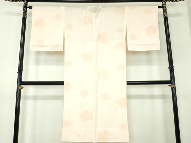 平和屋着物●上質な長襦袢　無双仕立て　梅地紋　暈し染め　正絹　逸品　未使用　DABH9312ps