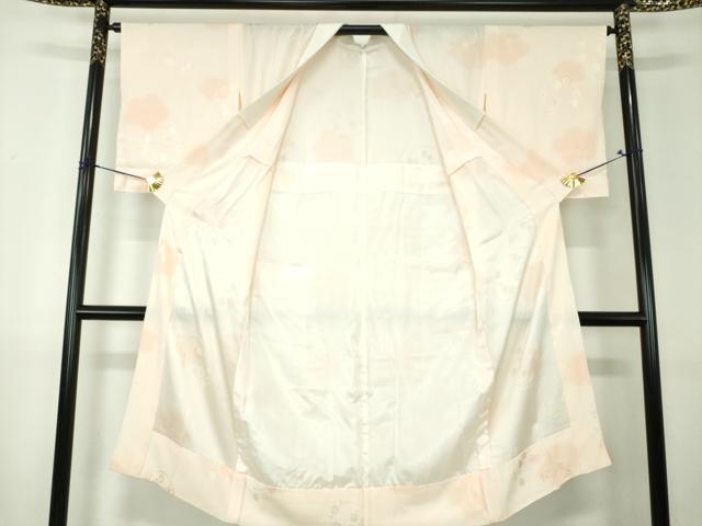 平和屋着物●上質な長襦袢　無双仕立て　梅地紋　暈し染め　正絹　逸品　未使用　DABH9312ps