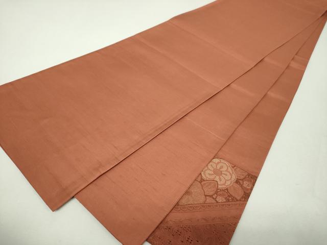平和屋着物●中国三大刺繍　スワトウ相良刺繍　汕頭相良刺繍　総刺繍　太鼓柄袋帯　紬地　辻が花　正絹　逸品　DABH9349ps