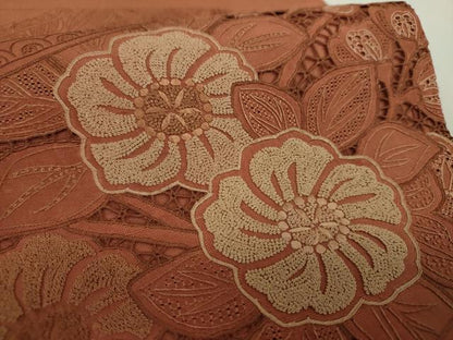 平和屋着物●中国三大刺繍　スワトウ相良刺繍　汕頭相良刺繍　総刺繍　太鼓柄袋帯　紬地　辻が花　正絹　逸品　DABH9349ps