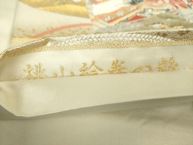 平和屋着物▼六通柄袋帯　唐織　桃山絵巻の粋　金糸　正絹　逸品　DABH9413ps
