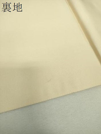 平和屋着物▼西陣　太鼓柄袋帯　螺鈿箔　群れ鶴　金銀彩　証紙付き　正絹　逸品　未使用　DABH9421ps