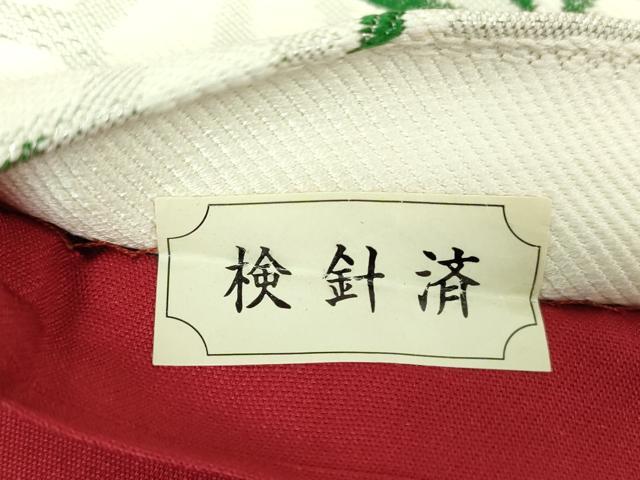 平和屋着物▼西陣　志美津謹製　六通柄袋帯　舞梅楓　金糸　正絹　逸品　DABH9429ps