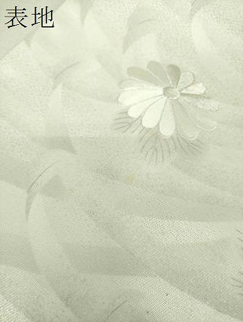 平和屋着物▼太鼓柄袋帯　刺繍　菊文　乱菊　銀糸　正絹　逸品　未使用　DABH9438ps