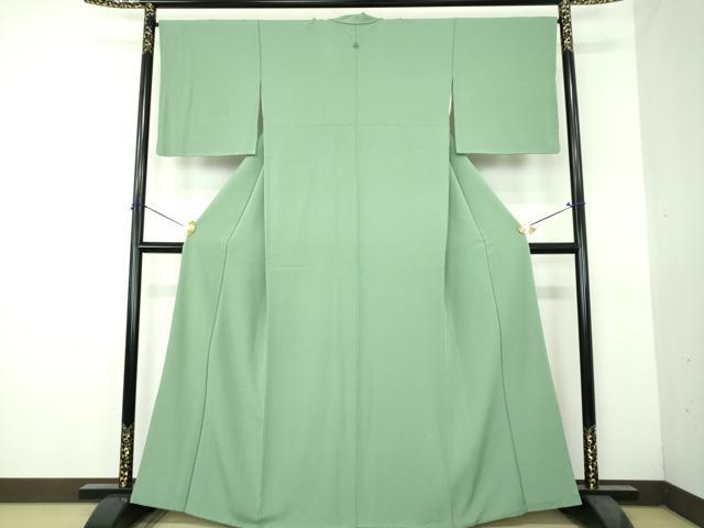 平和屋着物●本草木染作家　瑞寶　色無地　薄青色　鈴乃屋扱い　正絹　逸品　未使用　DABH9449ps