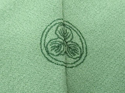 平和屋着物●本草木染作家　瑞寶　色無地　薄青色　鈴乃屋扱い　正絹　逸品　未使用　DABH9449ps