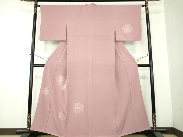 平和屋着物●中国三大刺繍　スワトウ刺繍　汕頭刺繍　総刺繍　無地絵羽訪問着　正倉院花文　鴇浅葱色　正絹　逸品　DABH9451ps