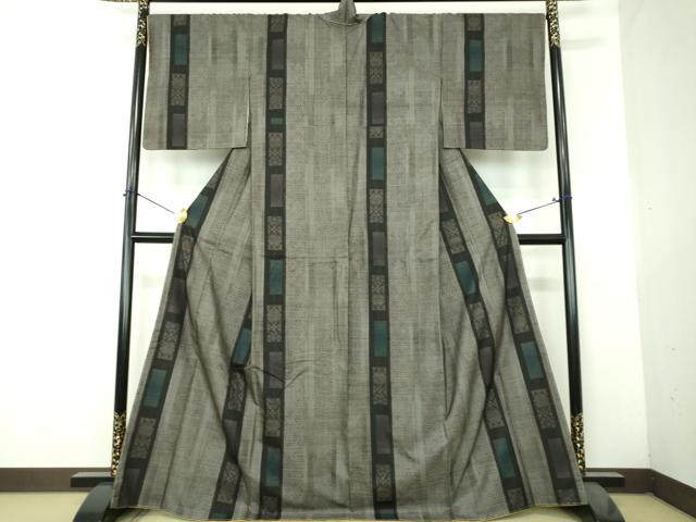 平和屋着物●本場大島紬　9マルキ　花間道　正絹　逸品　未使用　DABH9455ps