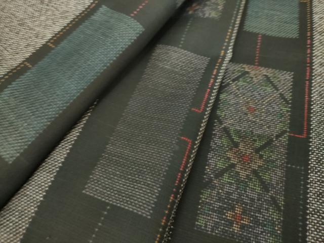 平和屋着物●本場大島紬　9マルキ　花間道　正絹　逸品　未使用　DABH9455ps