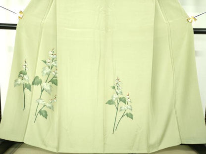 平和屋着物●訪問着　ろうけつ染め　草花文　正絹　逸品　DABH9459ps