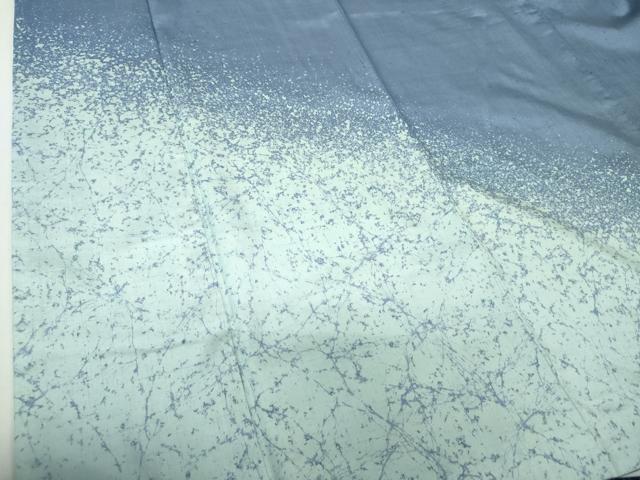平和屋着物●訪問着　紬地　霞文　正絹　逸品　DABH9463ps
