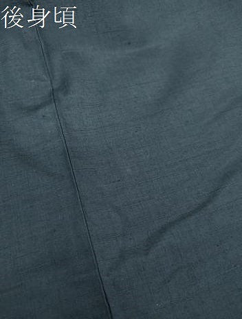 平和屋着物●結城紬　色無地　鉄御納戸色　正絹　逸品　未使用　DABH9472ps