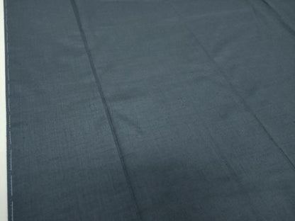 平和屋着物●結城紬　色無地　鉄御納戸色　正絹　逸品　未使用　DABH9472ps
