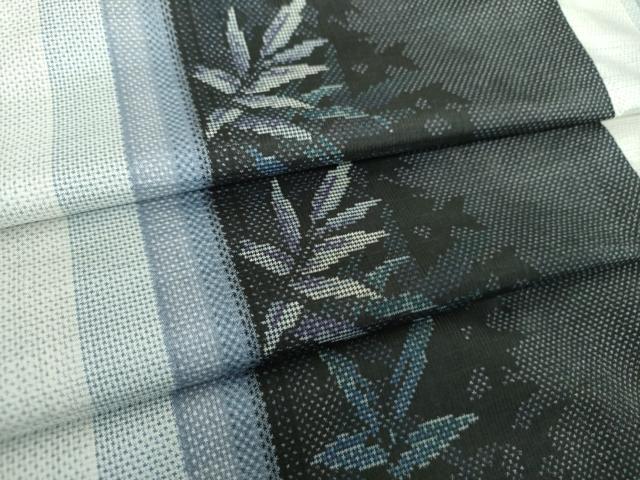 平和屋着物●本場大島紬　7マルキ　草葉間道　正絹　逸品　DABH9475ps