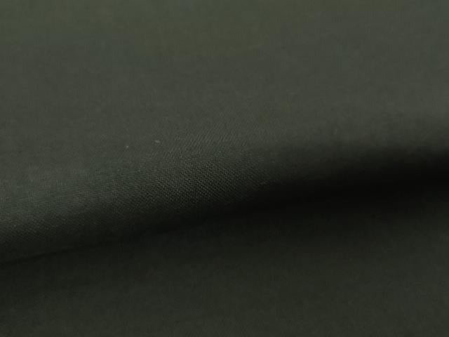 平和屋着物●本場縞大島紬　色無地　黒地　正絹　逸品　DABH9476ps