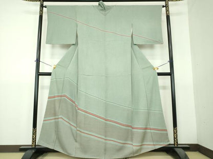 平和屋着物●訪問着　変わり間道　正絹　逸品　未使用　DABH9486ps