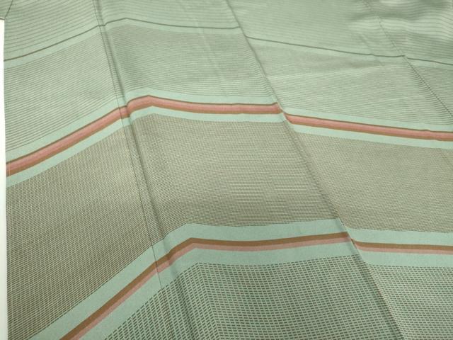 平和屋着物●訪問着　変わり間道　正絹　逸品　未使用　DABH9486ps