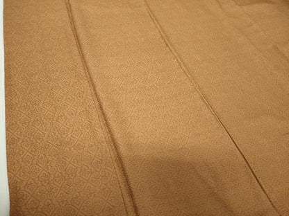 平和屋着物●上質なお召　洋花文　正絹　逸品　未使用　DABH9493ps