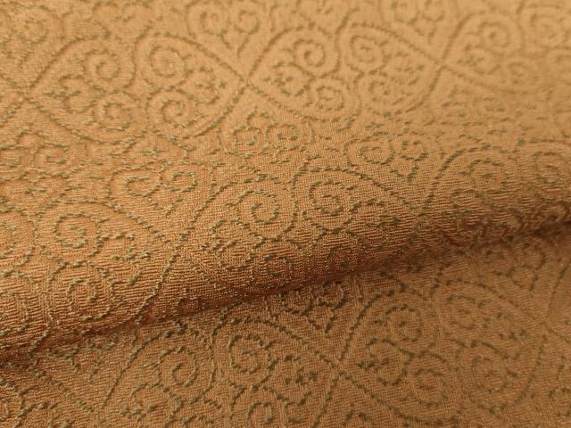 平和屋着物●上質なお召　洋花文　正絹　逸品　未使用　DABH9493ps