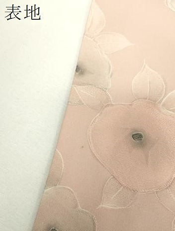 平和屋着物●上質な小紋　地紋起こし　枝花文　正絹　逸品　DABH9494ps