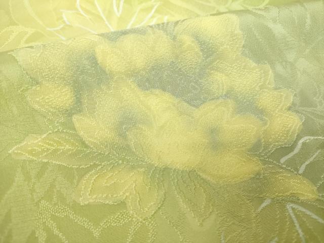 平和屋着物●上質な小紋　地紋起こし　草花文　暈し染め　正絹　逸品　未使用　DABH9495ps