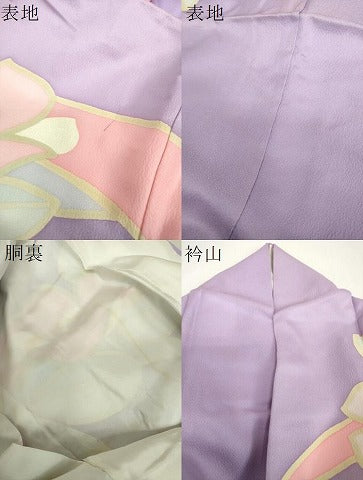 平和屋着物●豪華振袖　草花文　正絹　逸品　DABH9507ps