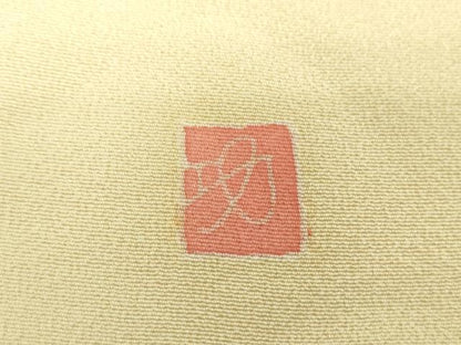 平和屋着物●訪問着　友禅　作家物　白鷺　草花文　暈し染め　正絹　逸品　DABH9510ps
