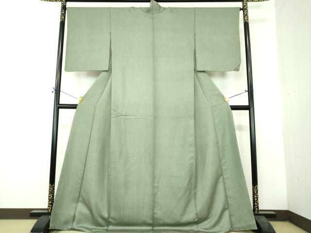 平和屋着物●上質な小紋　霞文　金通し地　正絹　逸品　DABH9511ps