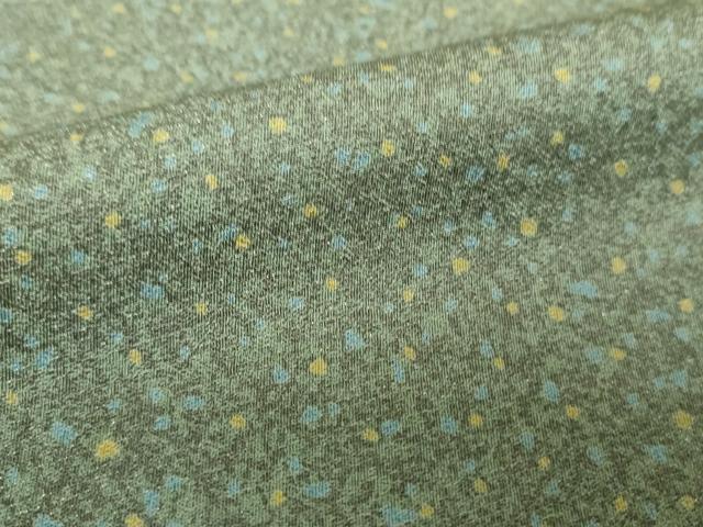 平和屋着物●上質な小紋　霞文　金通し地　正絹　逸品　DABH9511ps