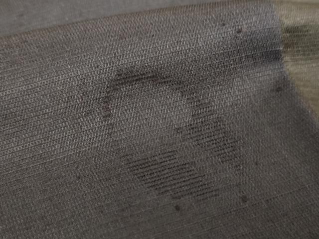 平和屋着物●上質な紬　作家物　ろうけつ染め　モール　草花文　花鋏　正絹　逸品　DABH9512ps