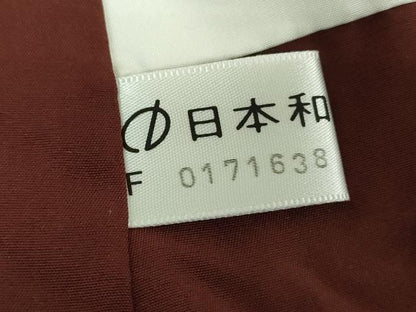 平和屋着物●上質な紬　作家物　ろうけつ染め　モール　草花文　花鋏　正絹　逸品　DABH9512ps
