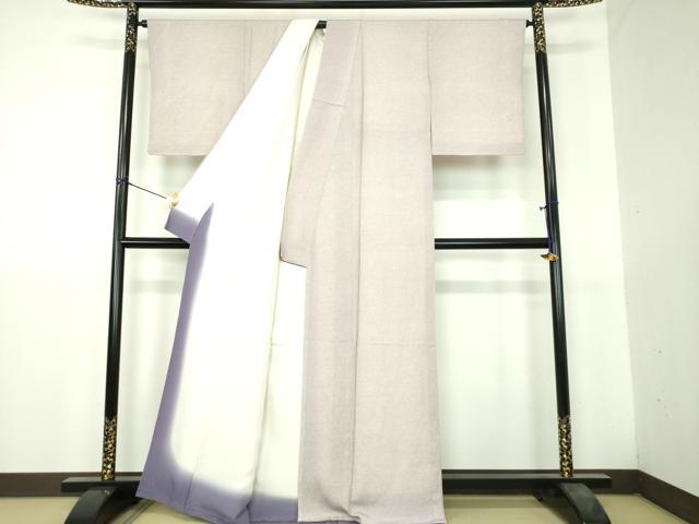 平和屋着物●上質な小紋　鹿の子文様　鬼しぼ縮緬　正絹　逸品　未使用　DABH9516ps