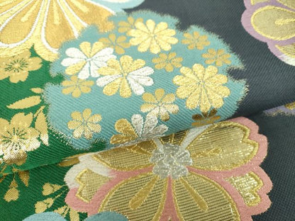 平和屋着物▼六通柄袋帯　舞煌貴　金銀糸　正絹　逸品　DABH9520ps