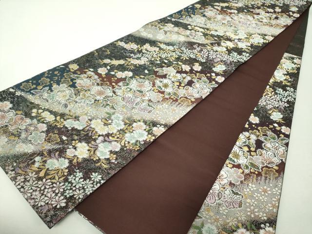 平和屋着物●六通柄袋帯　辻が花　金銀糸　やまと誂製　正絹　逸品　DABH9530ps