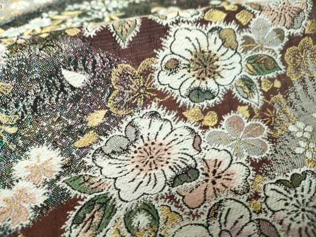 平和屋着物●六通柄袋帯　辻が花　金銀糸　やまと誂製　正絹　逸品　DABH9530ps