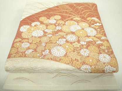 平和屋着物▼綴れ　太鼓柄袋帯　桃山蒔絵文　金銀糸　正絹　逸品　DABH9568ps