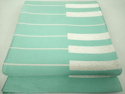 平和屋着物▼Mai　Shiraishi　Nogizaka46　白石麻衣プロデュース　六通柄袋帯　モール　鍵盤　金糸　正絹　逸品　DABH9581ps