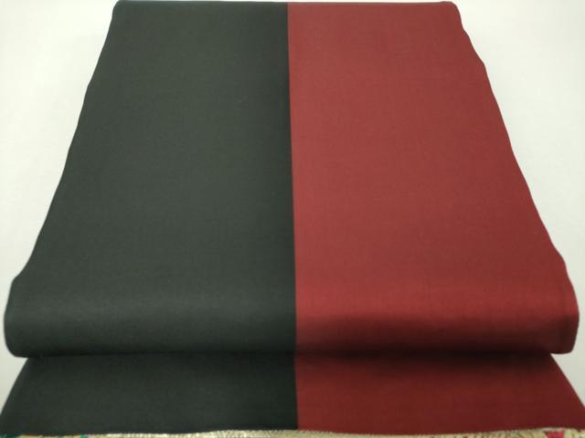平和屋着物▼両面　六通柄袋帯　辻が花　金糸　正絹　逸品　DABH9591ps